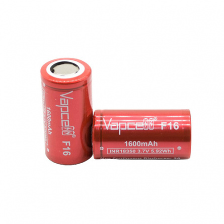 Аккумулятор Vapcell F16 INR18350 1600 mah 3A фото 1